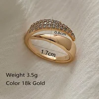 Fashion Irregular Geometry Full of Zircon Rings Personality Multilayer Index Finger Ring for Women Charm Jewelry Accessory Gifts - Image 6