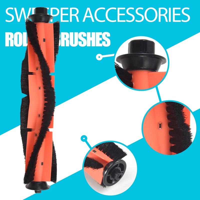 Cepillo principal para Robot aspirador Roidmi EVE Plus, accesorios de repuesto, filtro HEPA, piezas laterales, 12 piezas