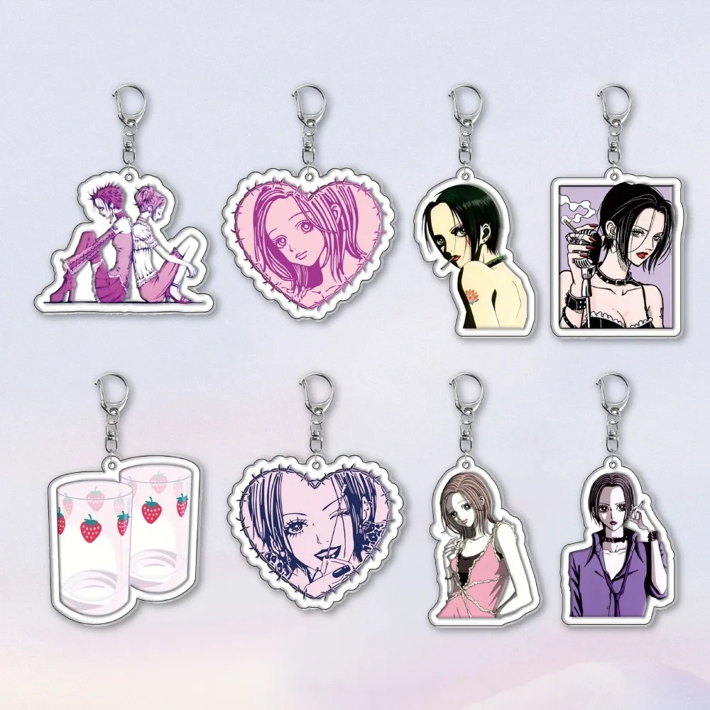 

Diy Custom Acrylic Keychain keyring comic Nana Osaki Cute Cartoon Creative Campus Backpack Pendant jewelry Creative Holiday gift