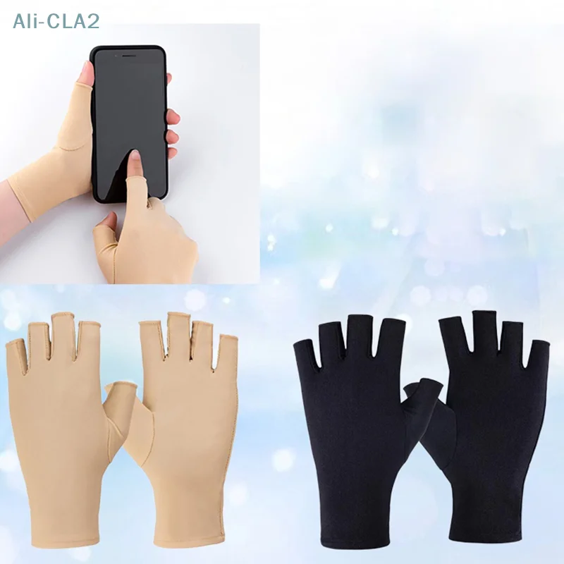 Ice Thin Gloves For Sun Protection Summer Dew Two Finger Gloves For Sports