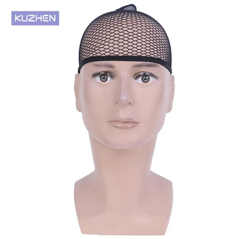 

1Set Cool Mesh Cosplay Black Color Hairnet Wig Cap Stretchable Elastic Hair Nets Snood Wig Cap