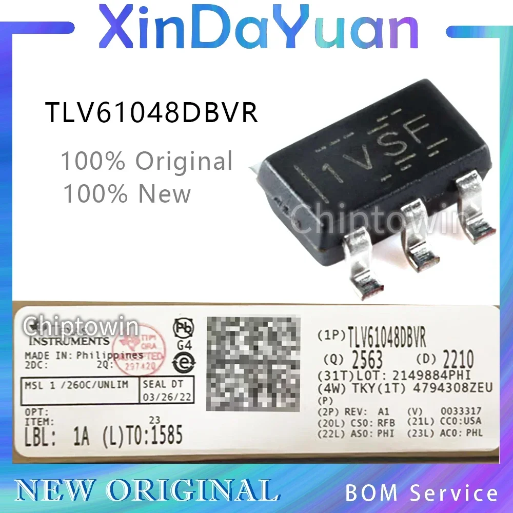 100pcs TLV61048DBVR SOT23-6 IC REG BOOST ADJ 3.7A  TLV61048