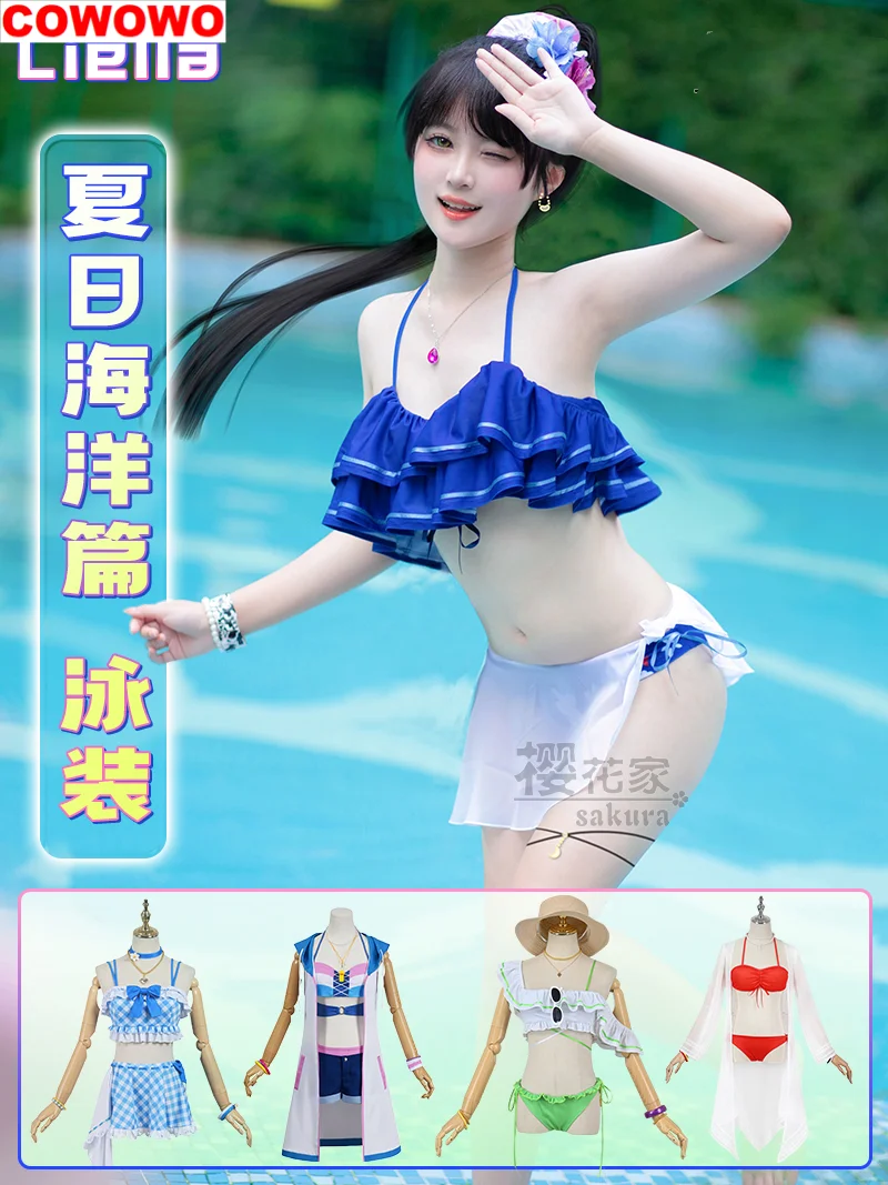 

Lovelive Liella Swimsuit Summer Ocean Chapter Cosplay Costume Cos Game Anime Party Uniform Hallowen Play Role Clothes Clothing