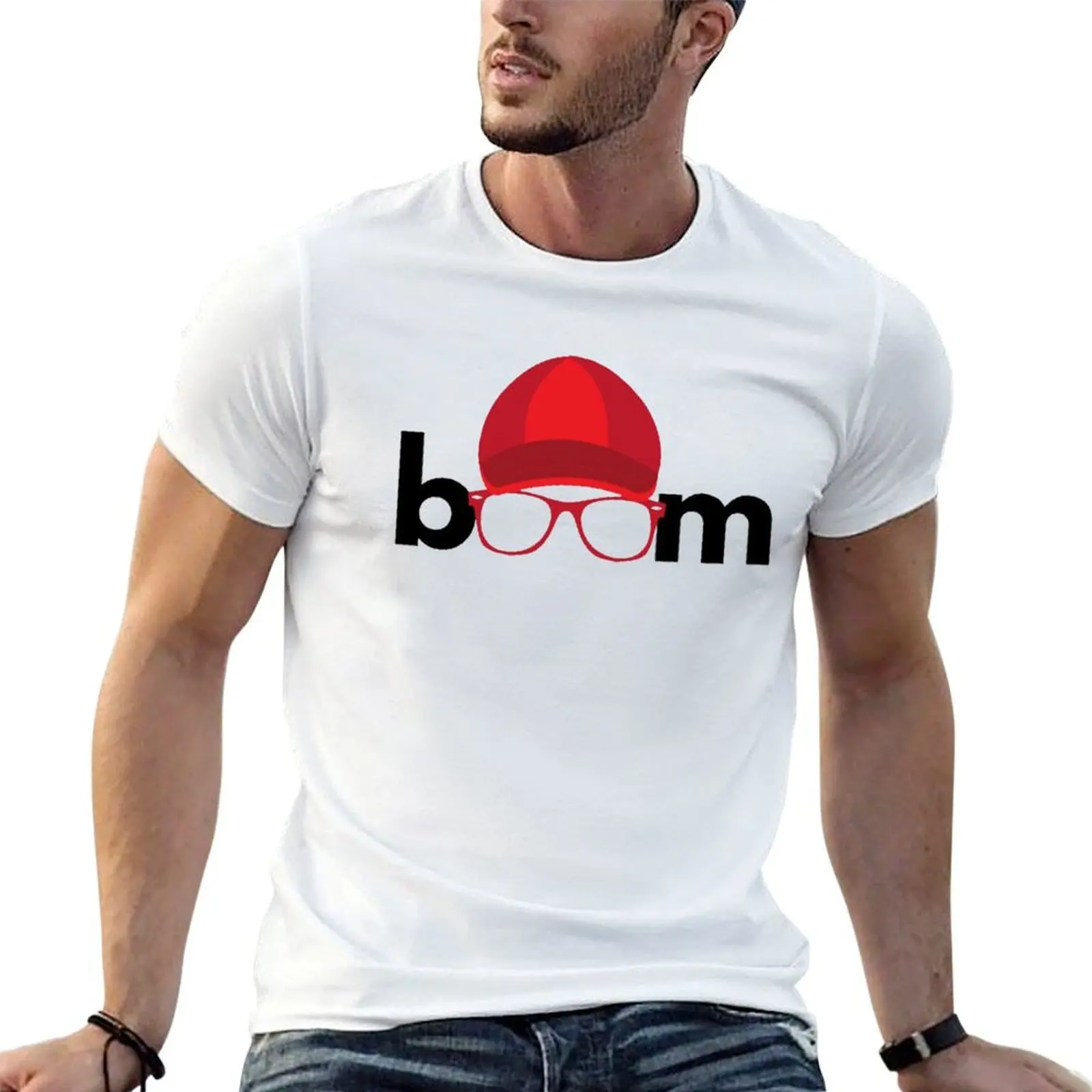 Boom the Red T-Shirt quick drying football t shirt men t shirts