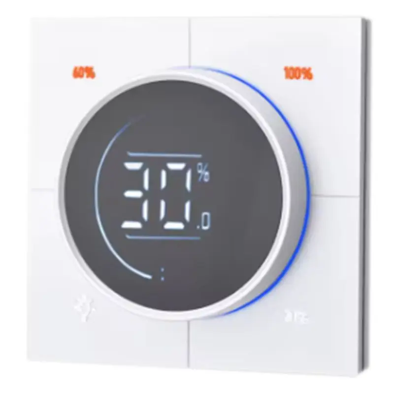 

ABZZ-Infinite Knob MOSFET Dimmer Regulator Zigbee 3.0 PC Panel Wall Light Switch Digital LCD Trailing Edge Dimming