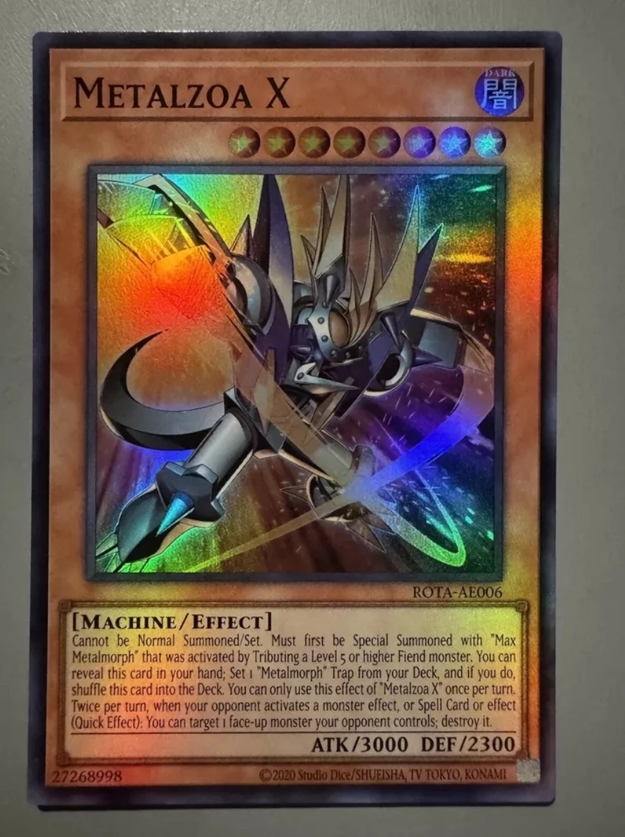 

Yugioh KONAMI Duel Monsters ROTA-AE006 Metalzoa X Super Rare Asian English Collection Mint Card