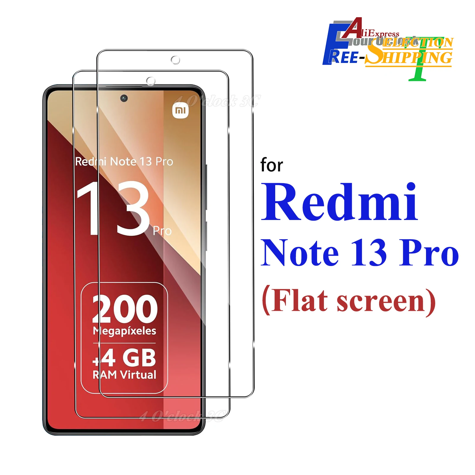 For Xiaomi Redmi Note 13 Pro Screen Protector Tempered Glass Crystal Mica 9H HD Clear Transparent Anti Scratch