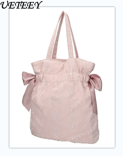 Sac à Main en Dentelle artificiel astique de Style Japonais, avec Bande de Proximité, Sacoche à Cosmétiques, avec Nministériels d, pour Maquillage, pour Fille