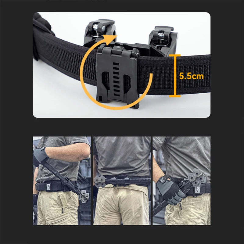 درع تكتيكي ثقب العظام زهرة خندق المطرقة فارس مقبض طويل ورقة الحديد المطرقة الدفاع عن النفس أداة الدفاع عن النفس #2