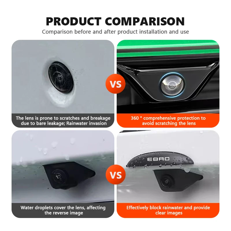 Car Camera Lens Protective Reverse Camera Anti-scratch Cover For Ebro S700 S800 S900 S400‌