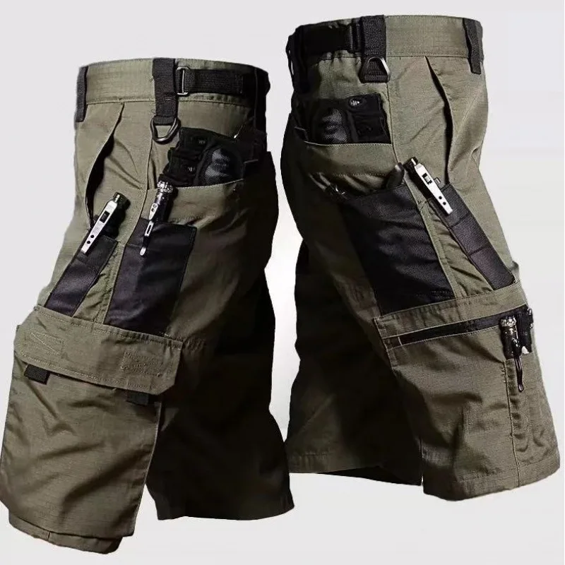pantalon-multi-poches-pour-randonnee-en-plein-air-peche-chasse-short-tactique-camouflage-pour-hommes-travail-d'ete-short-cargo-a-sechage-rapide