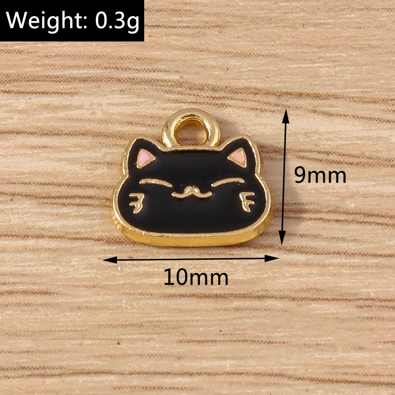 Tusember 10 Stück Mix Cartoon Welpen-, Hunde-, Katzenpfoten-Anhänger Tieranhänger für Halsketten, Ohrringe, DIY-Armbänder, Schmuckzubehör – Detail 19