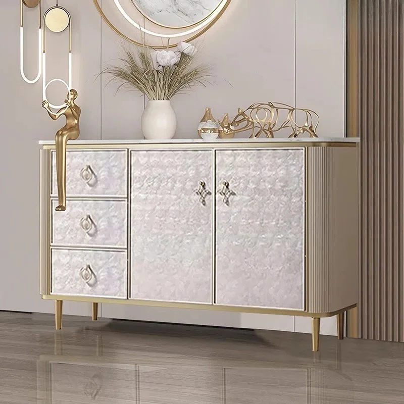 رف أحذية أوروبي مزدوج كبير الحجم مدخل فاخر متعدد الأغراض رف أحذية رخيص تخزين لهجة موبليس ديكور غرفة المعيشة #4