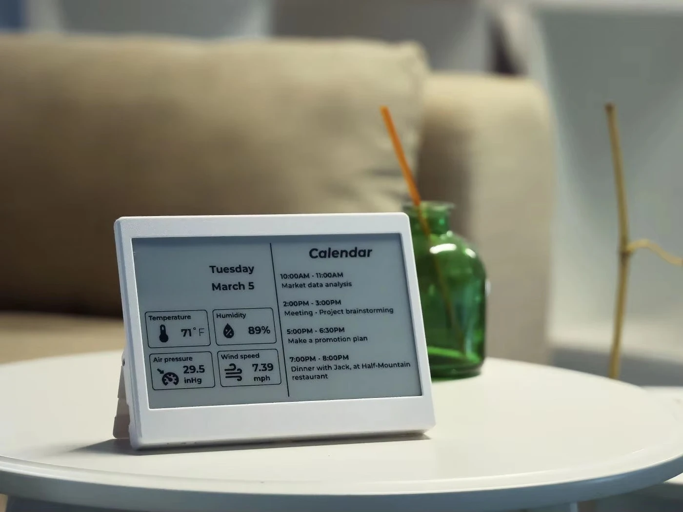 XIAO 7.5 Inch EPaper Panel ESP32 Development Kit 800×480 3.7V 2000mAh Rechargeable Li-ion Battery Smart Home Assistant