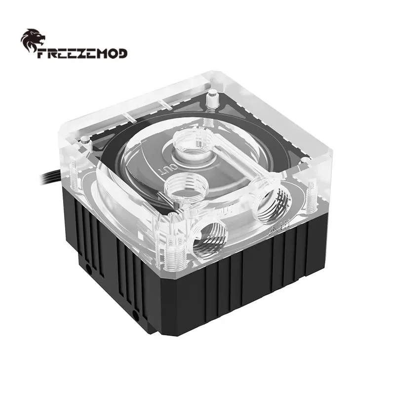 FREEZEMOD PC Slim Water Pump 44mm Height, 3.5M Lift 550L/H,ABS OR Aluminum Aromor Optional PU-SZM4