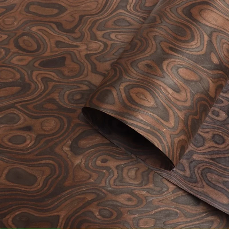 Tech Cherry Burl Wood Veneer Unique Figured Panels for Furniture Cabinet Door DIY Wall Decor Art Projects Veneer L:250x58cm