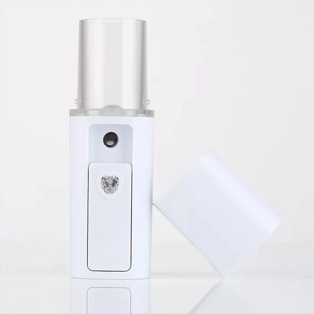 

Portable Handheld Nano Mist Sprayer White Compact Lightweight Easy to Carry Anytime Anywhere Moisturizing Face Device