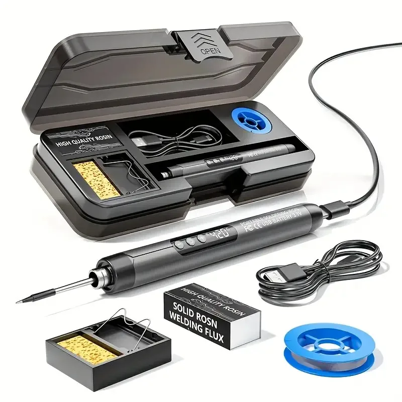 

USB портативный цифровой перезаряжаемый паяльник с тремя настройками температуры, подходящий для ремонта бытовой техники