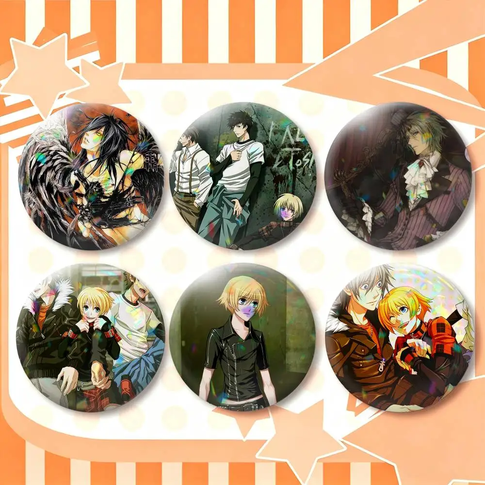 Action T-Togainu no Chi  25mm 32mm 44mm 58mm 75mm Brooches Badges Pins for Accessories Gift