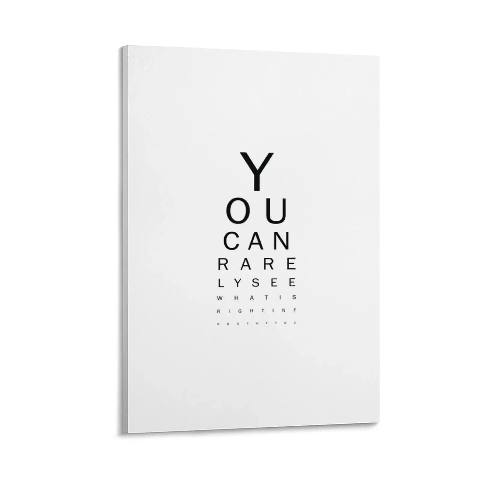 

Art Print - You can rarely see what is in front of you - Word - Typography Canvas Painting wall decoration painting