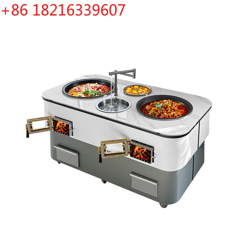 YAO rural household firewood slate removable iron pot stew kitchen stove stove