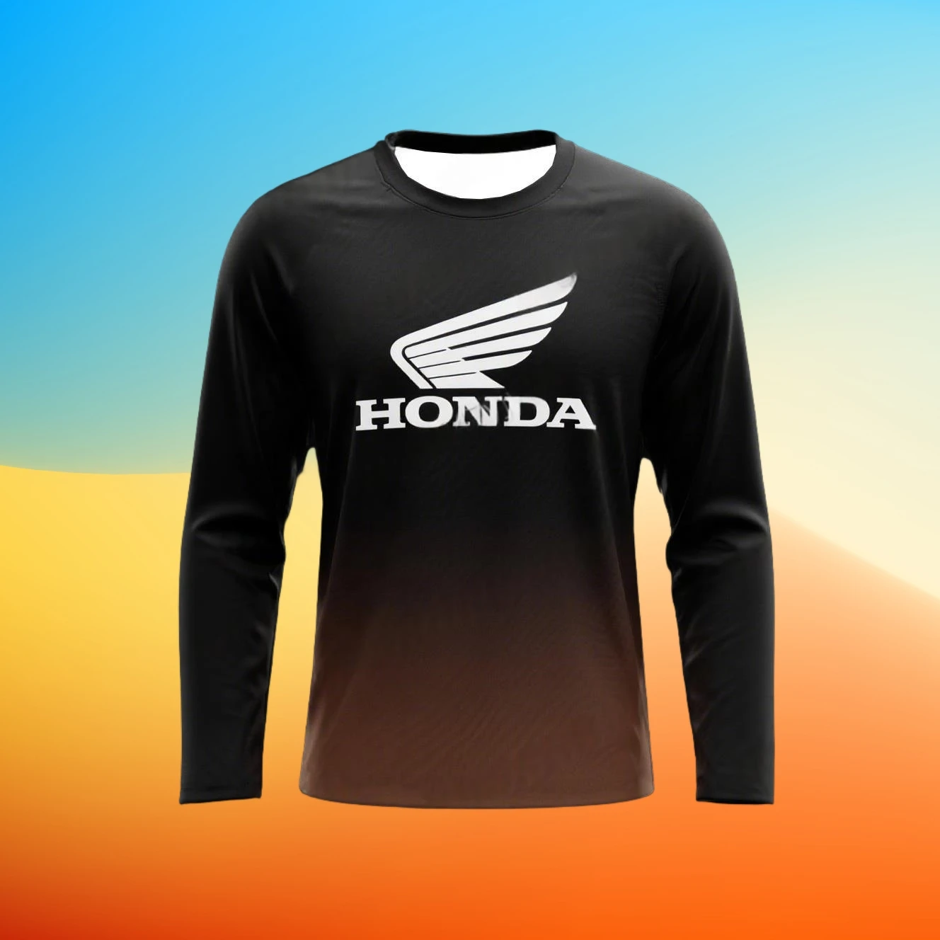 

Весенне-осенняя футболка для езды на мотоцикле, быстросохнущая дышащая футболка с длинными рукавами для мужчин и женщин, футболка для верховой езды Honda, топы