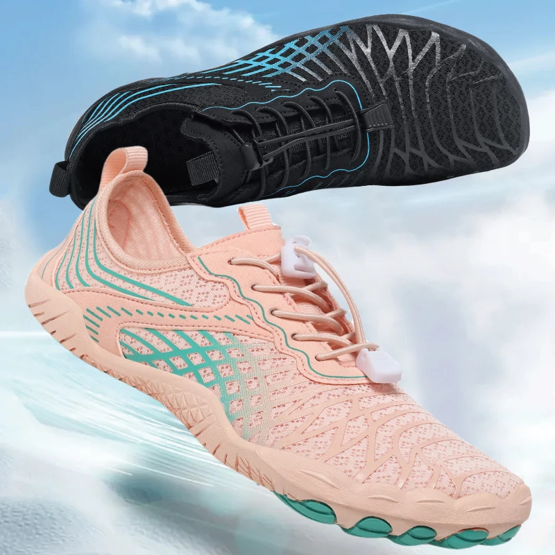 

New Minimalist Barefoot Shoes Unisex Lightweight Breathable Zero Soles Wide Toe Men's Outdoor Casual Walking Falt Shoes Big Size