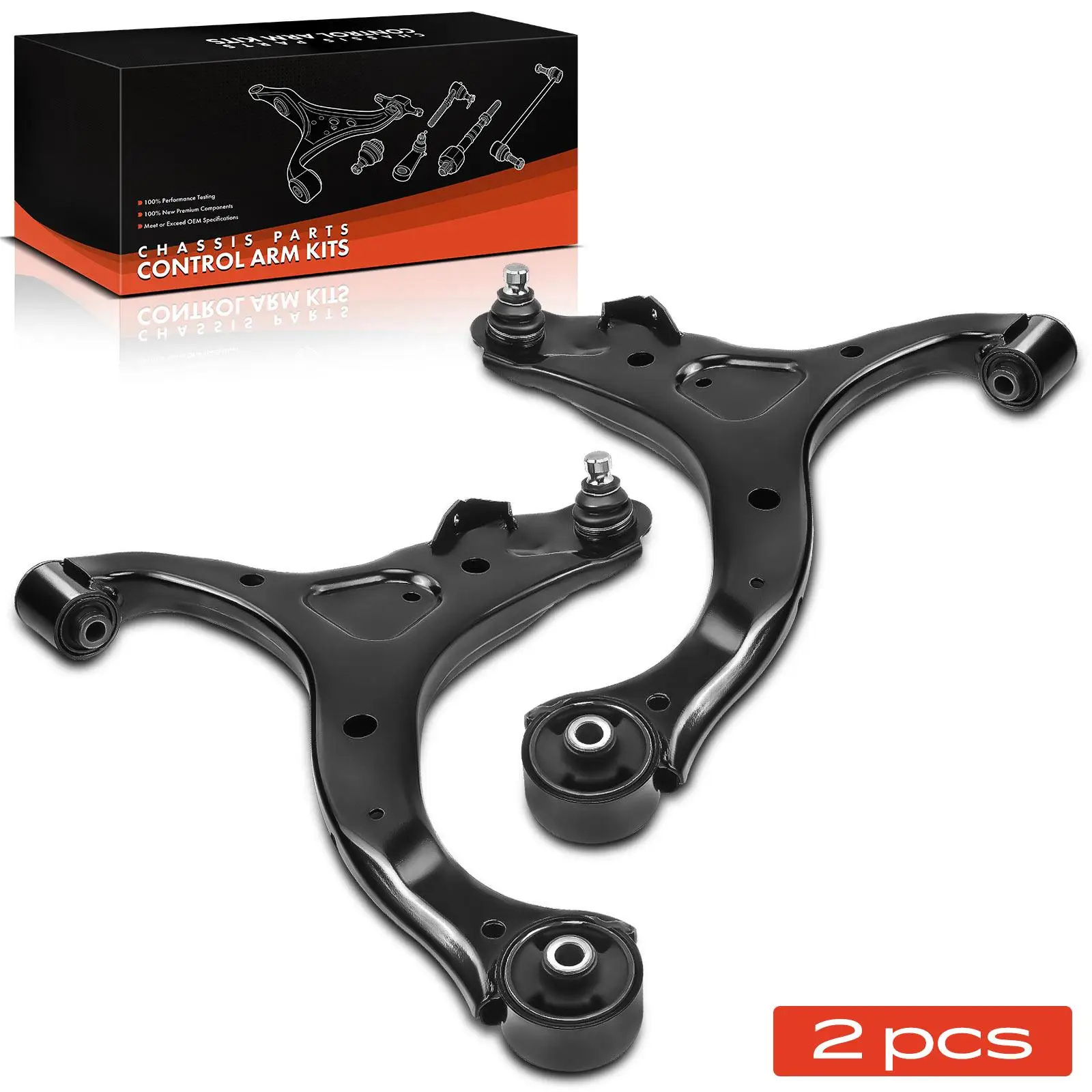 Frankberg 2x Querlenker Vorderachse Links Rechts unten für Hyundai Santa Fé II CM 2009-2012 CMS90153 RK623468 MS90153 CMS90152