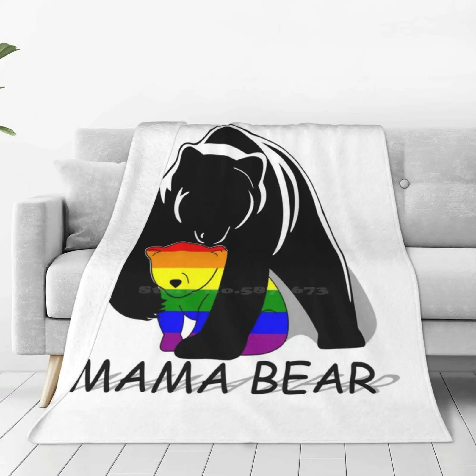 

Удобное теплое мягкое одеяло на четыре сезона с медведем для матери