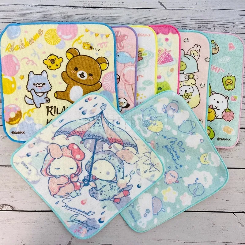 

Rilakkuma Sumikkogurashi Sentimental Kids Plush Toys Baby Small Security Blanket Newborn Reassure Towels for Children