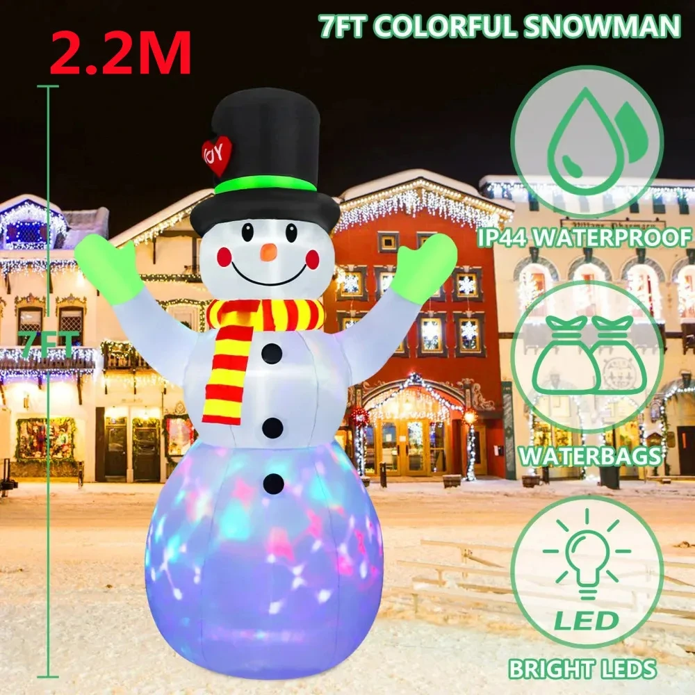 2.2M/7FT Christmas Inflatable - Xmas Outdoor Lighting Decorations recension och pris