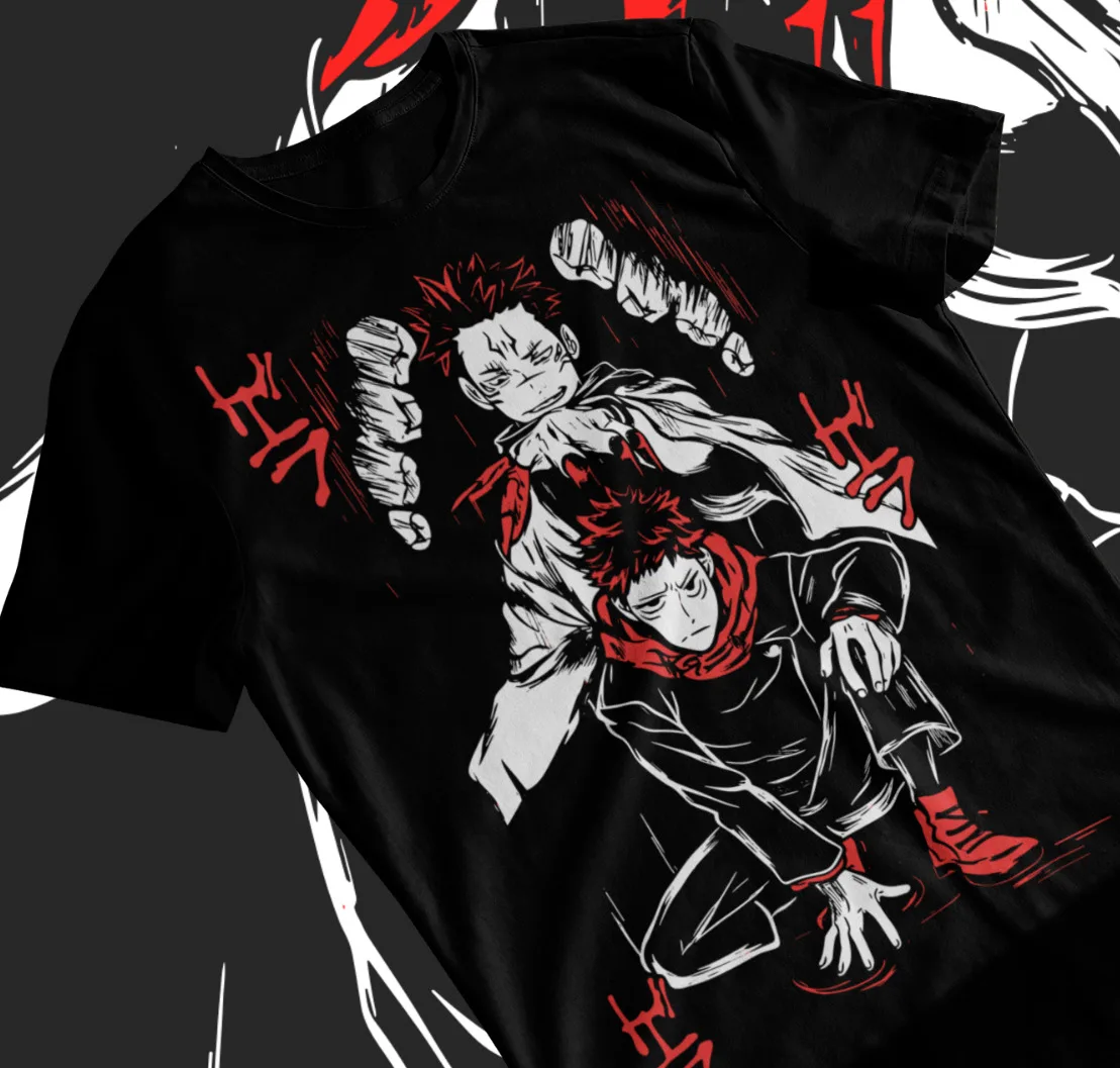 

T-Shirt Yuji Sukuna Gojo Satoru Megumi Jujutsu Kaisen Anime Soft Tee