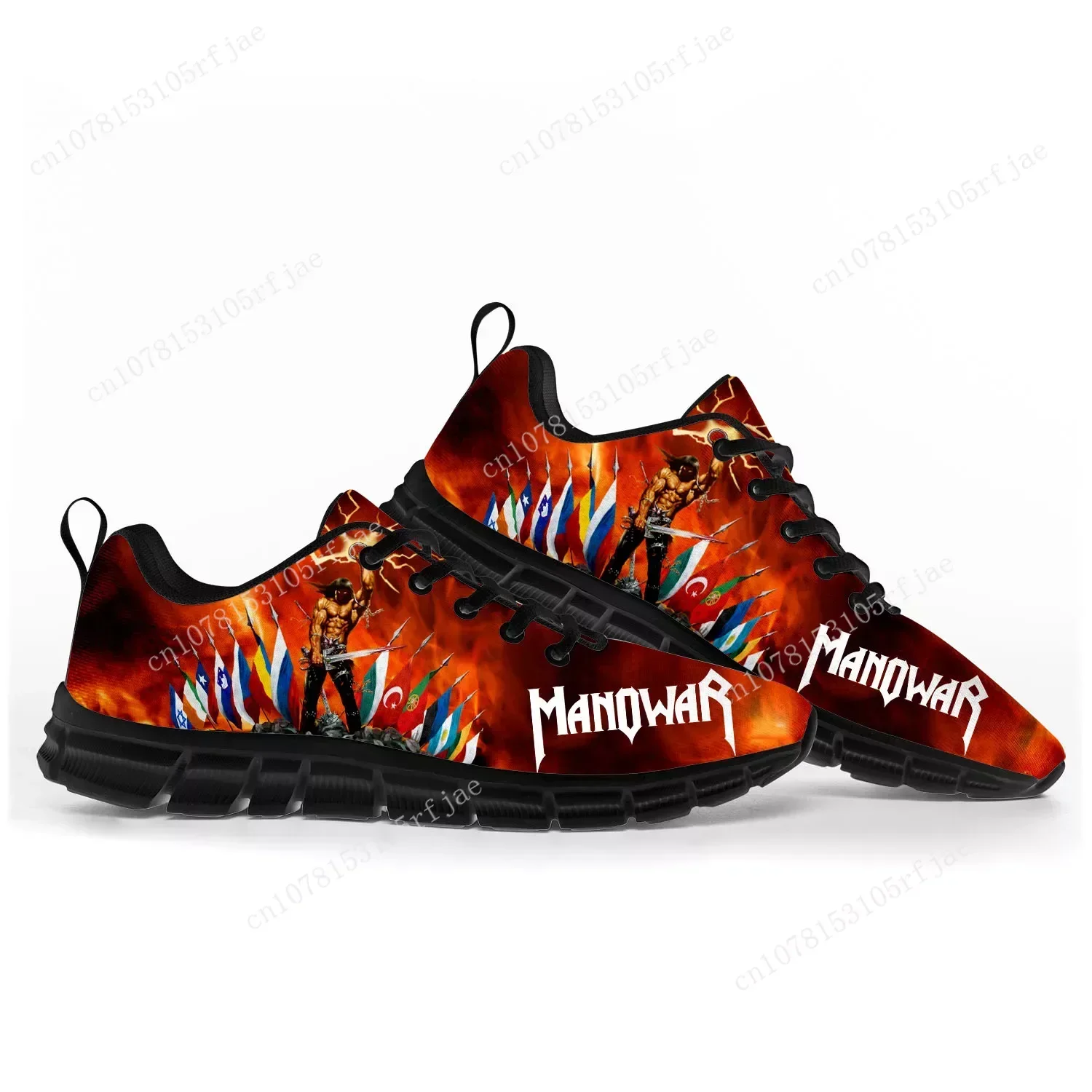 

Manowar Band Sports Shoes Mens Womens Teenager Kids Children Customized Sneakers Casual Tailor-Made High Quality Couple Shoe