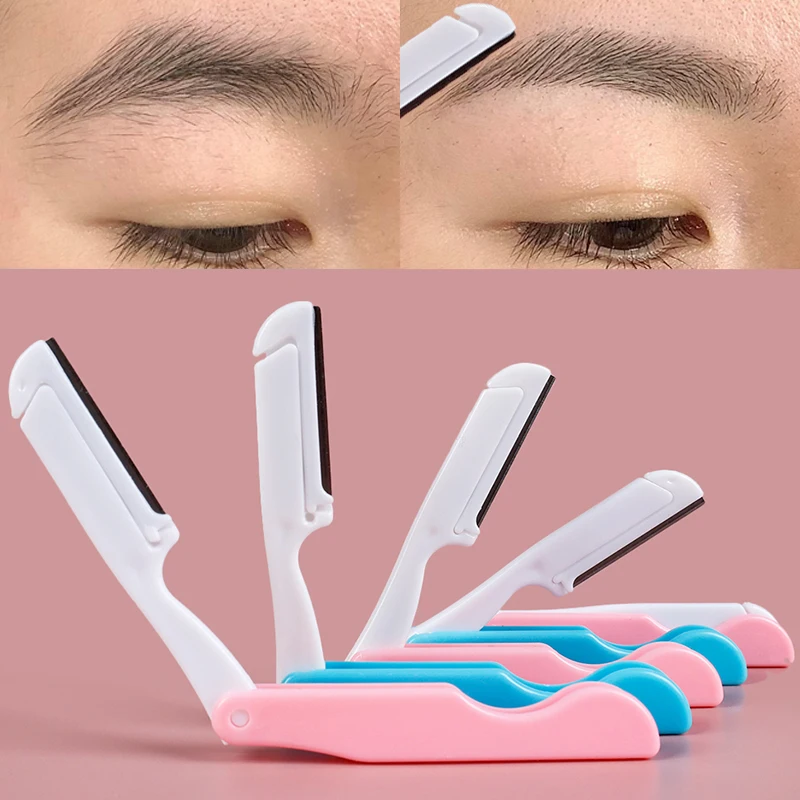 

Safe Folding Eyebrow Trimming Knife Anti-scratch Portable Facial Razor Eyebrow Trimmer Blade Shaver Beauty Makeup Trimming Tools