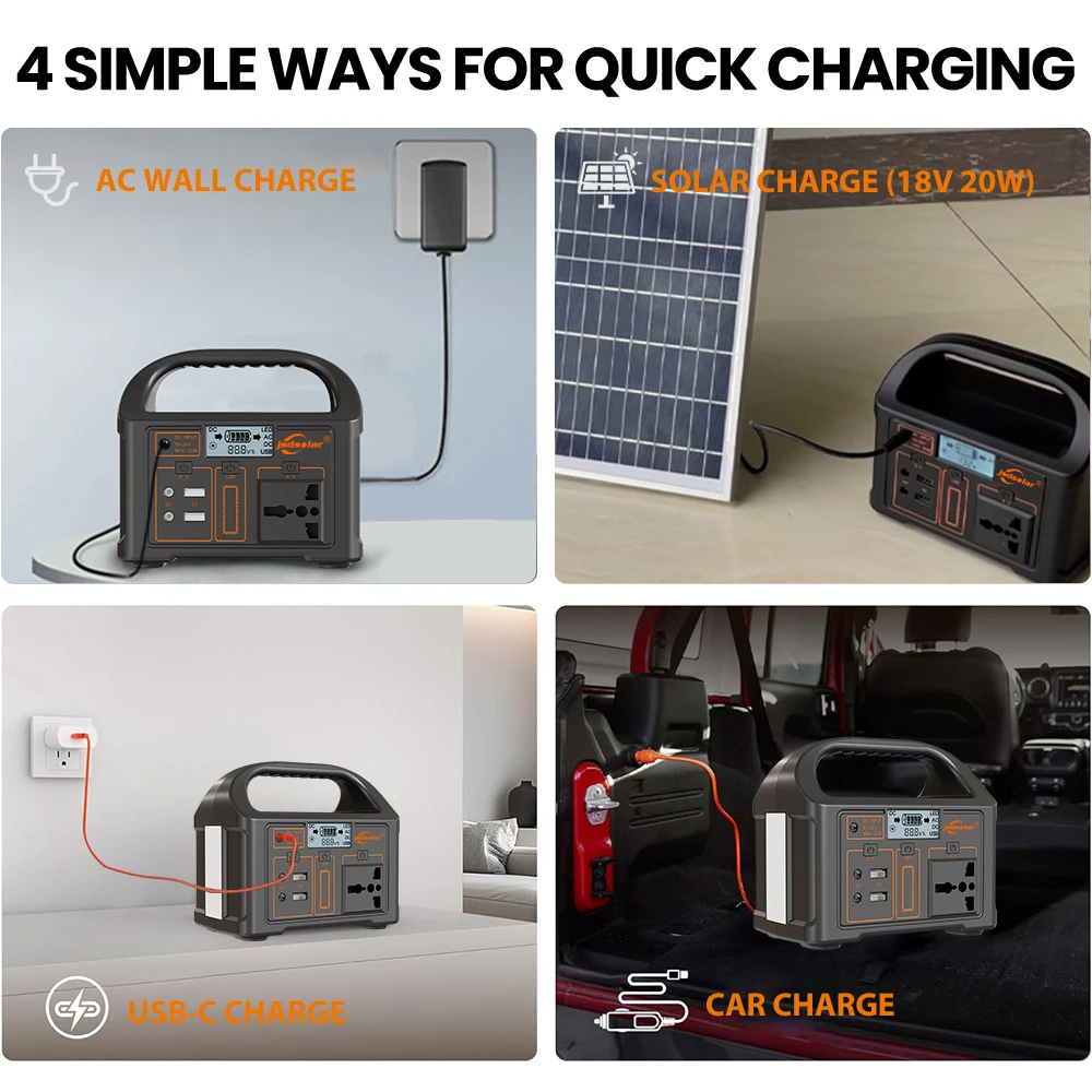 Estación de energía portátil de 100W y 24000mAh, fuente de alimentación móvil, generador Solar de 220V/110V, estación de carga, Banco de energía