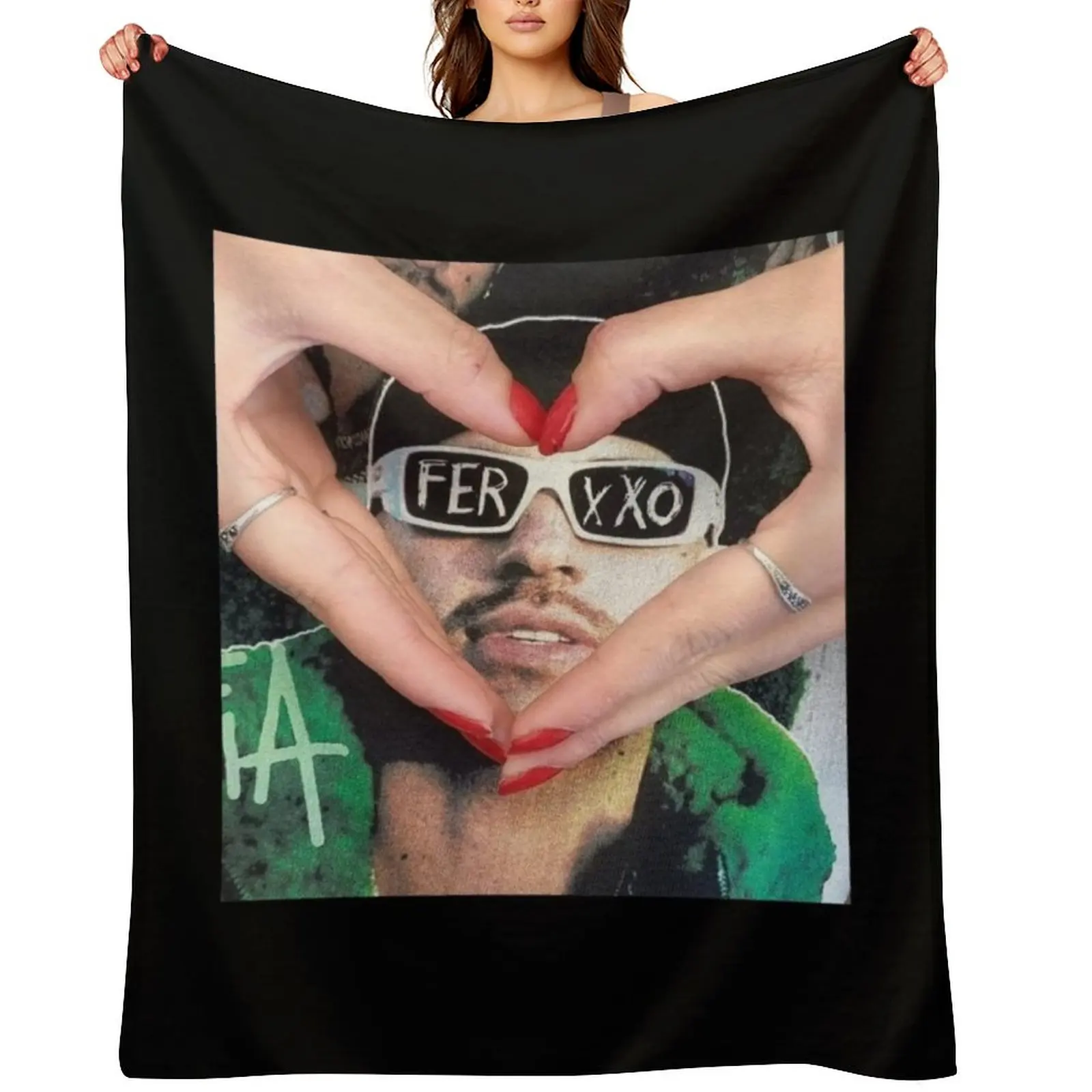 

Ferxxo glasses logo Throw Blanket Sleeping Bag Weighted Bed Blankets