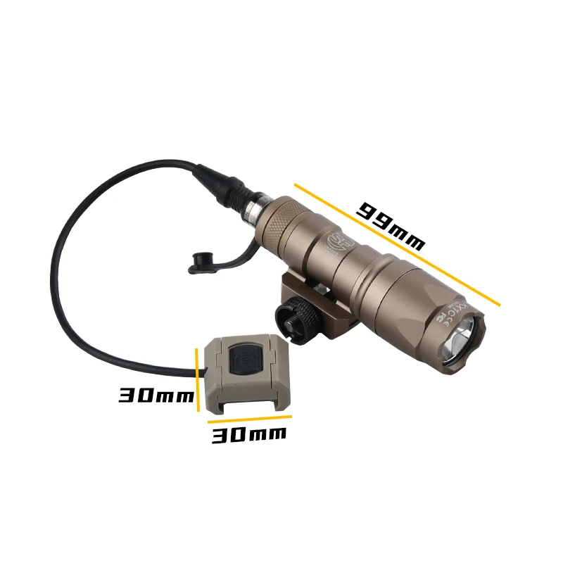 Tactical Surefir M600 M300 Airsoft Flashlight Scout Light Modbutton Lite Switch MLok Keymod Hunting Weapon Lamp Rifle White LED