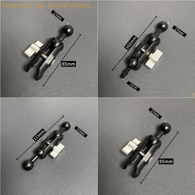 Telefonhalter-Gelenkadapter mit 17-mm-Kugelkopfgröße, Metall-Verriegelungsknopf-Anschluss für – Detail 6