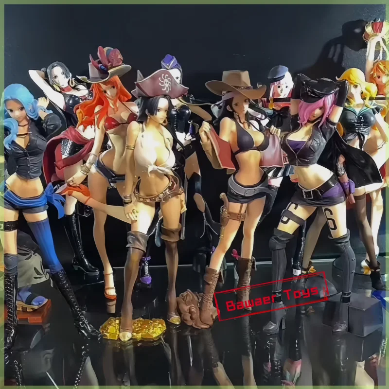 

Bandai One Piece Action Figure Shines With Charm Nami Robin Boa Hancock Miss Wednesday Perona Reiju Beauty Figure Anime Ornament