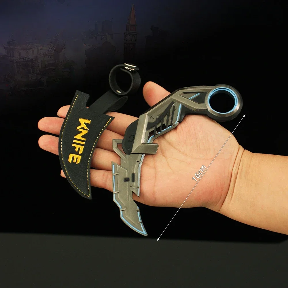 Valorant Waffe RGX 11z Pro Karambit Nahkampfwaffe Metallspiel Peripherie Samurai Schwert Modell Desktop Ornamente Handwerk Geschenke Spielzeug