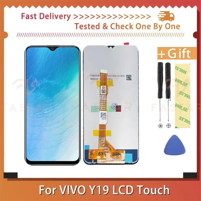 

6.53"Original For vivo Y19 Y5S LCD Display Touch Digitizer Assembly Replace Repair mobile phone Screen Z5i U3 U20 Y19 lcd