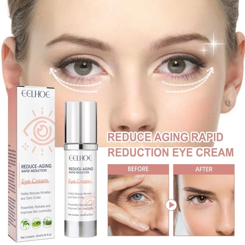 Anti-Wrinkle Eye Cream Anti Aging Lifting Remove Eye Bags Dark Circles Whitening Moisturizing Brighten Tighten Skin Care 10ml