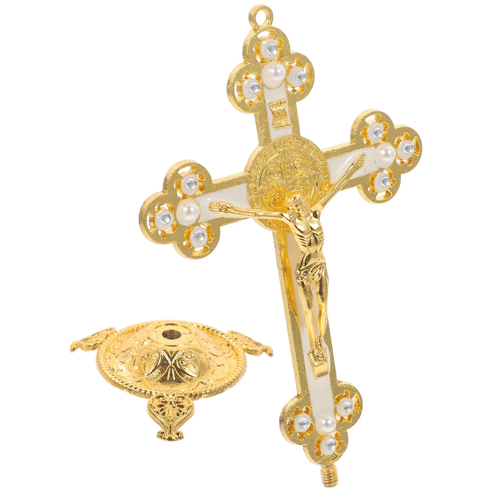 

Jesus Carrying Cross Statue Exquisite Religious Decoration Living Room Bedroom Jesus Cross Sculpture Spiritual Gifts