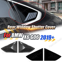 G06 X6 Car Rear Window Side Vent Shutter Louver Cover Trim Sticker Car Accessories For BMW X6 Series X6 G06 2019-2025