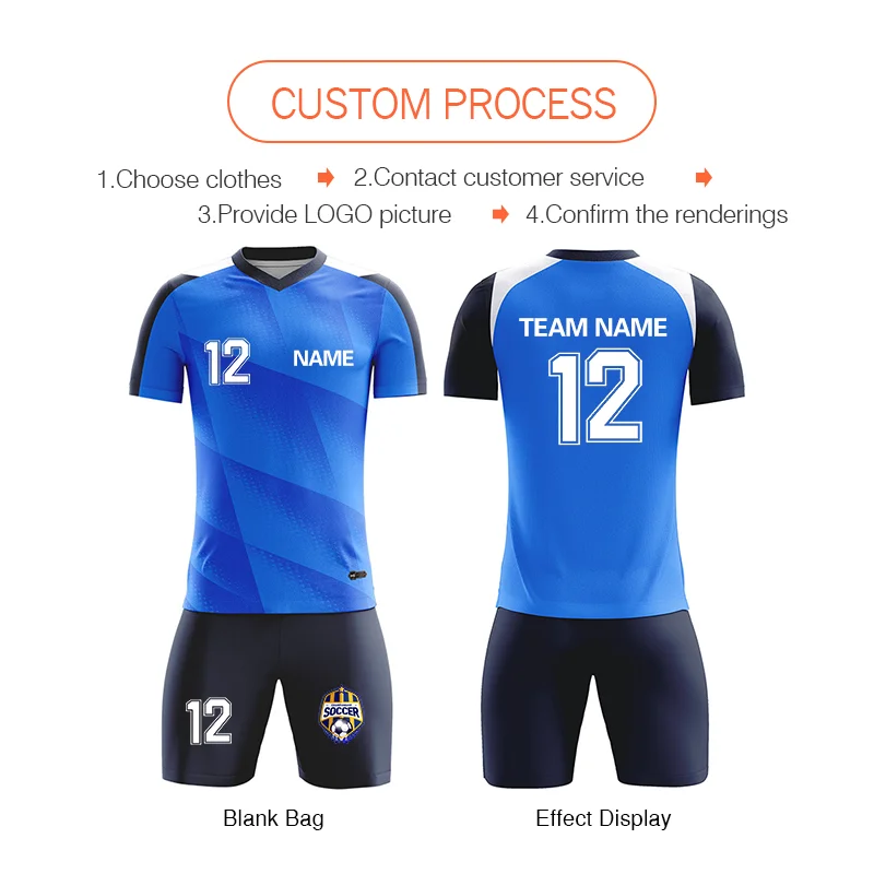Custom Adult Kids Football Jersey print number football team uniform Personality customization Child Sportswear Training Tracksu