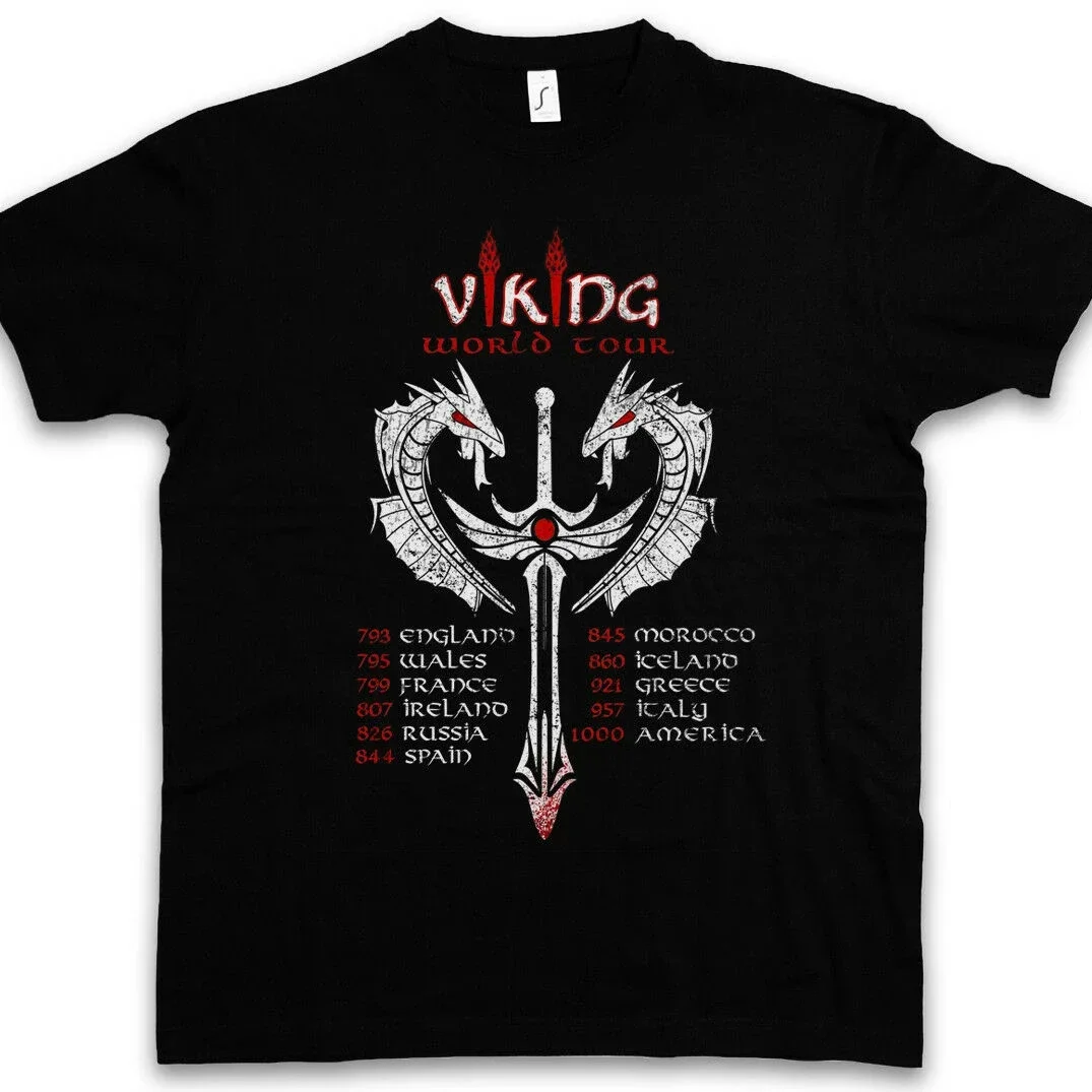 Calendar Funny Nordic  World Tour T-Shirt New 100% Cotton O-Neck Short Sleeve Casual Mens T-shirt Size S-3XL