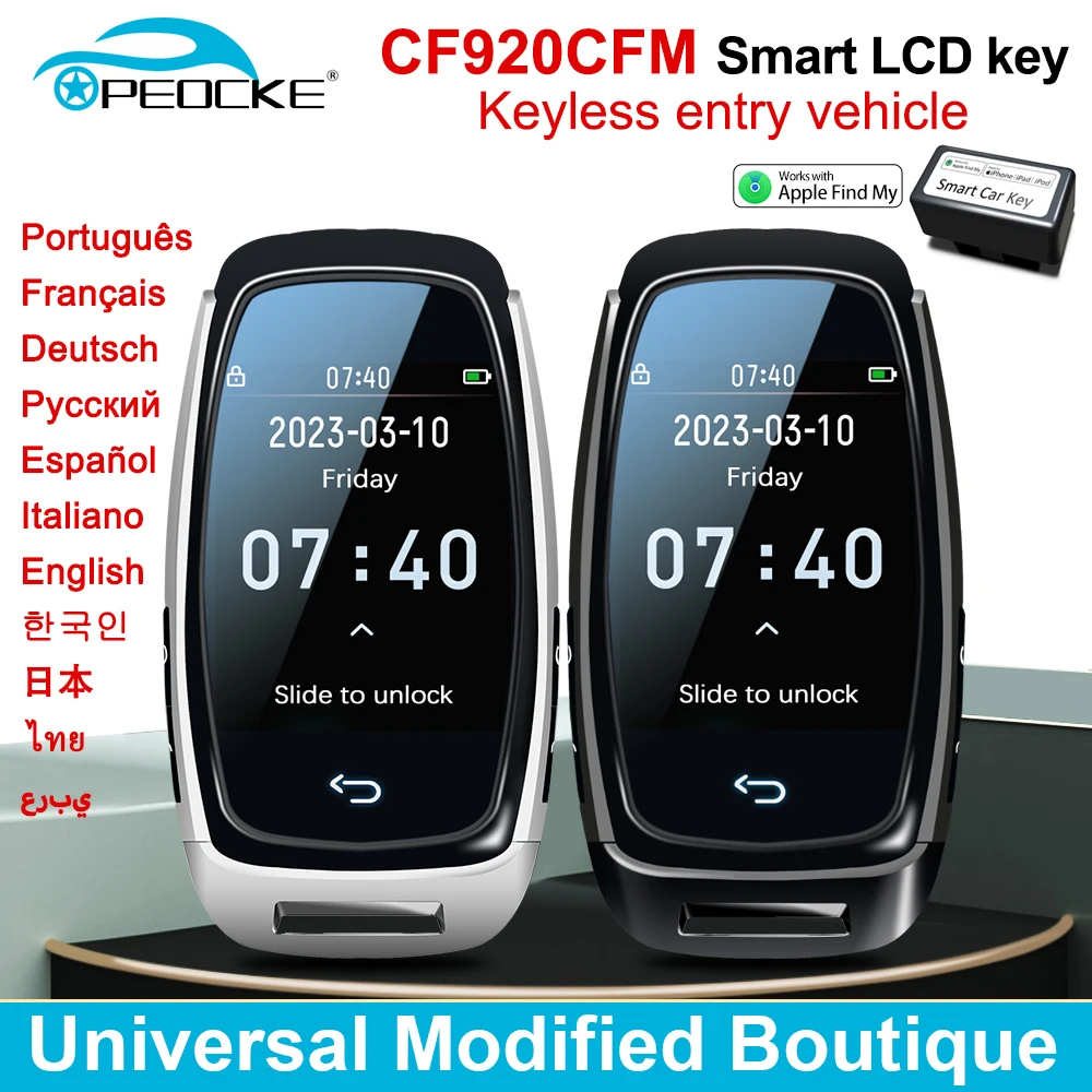 CF920FM Universal Modified Smart LCD Key Screen Comfortable entry For BMW/Audi/Benz/KIA/Hyundai/Nissan/Ford/Toyota Display Key 