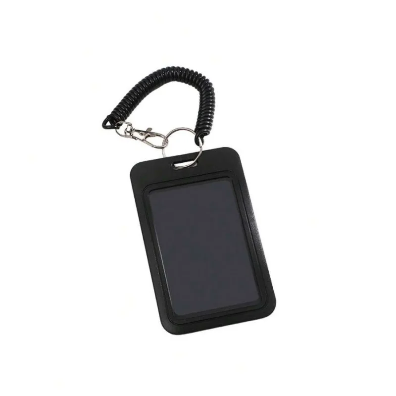 One Piece Ins Style Macaron Solid Color Bus Card Protector Student Meal Card Campus Card Access Card Holder Key