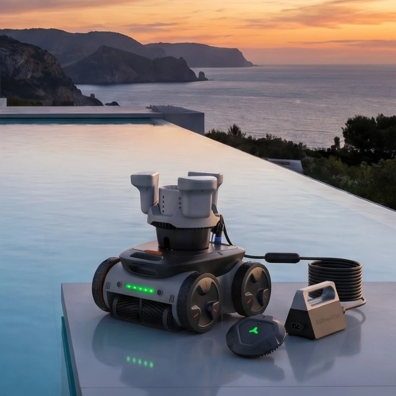 Robot Limpiafondos Inalámbrico Addotron Directo de Fábrica, Batería de Larga Duración y Succión Potente, Limpiador de Piscinas Inalámbrico de Alta Calidad