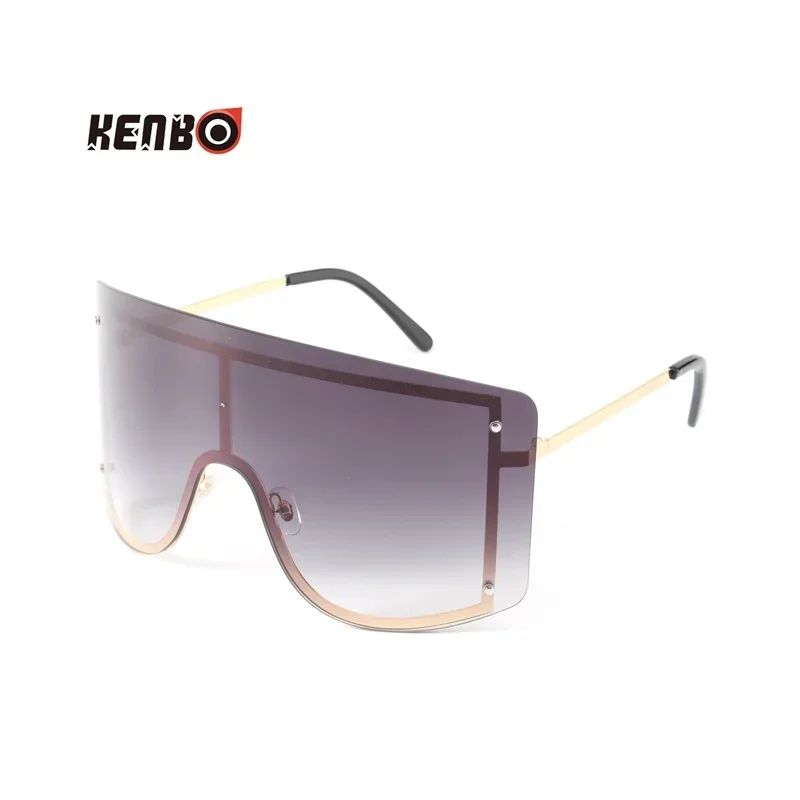 

Kenbo Fashion Oversized Square Sunglasses Women Retro Gradient Big Frame Sun Glasses Female One Piece Gafas Shade Clear Lens